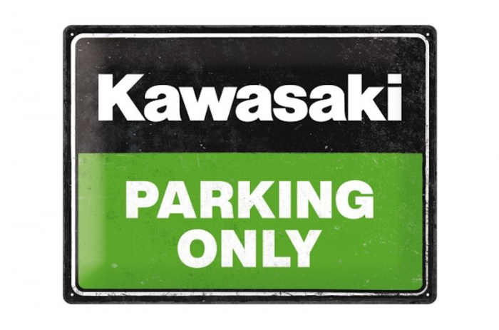 Blechschild Kawasaki Parking 1